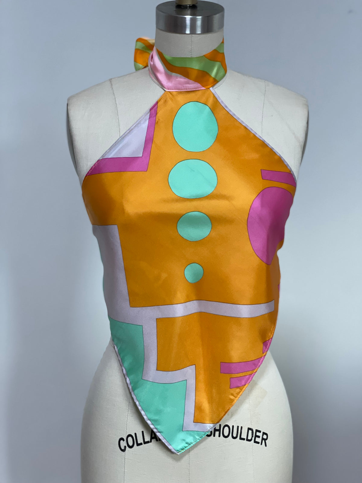 Geometric Scarf Top (S/M)