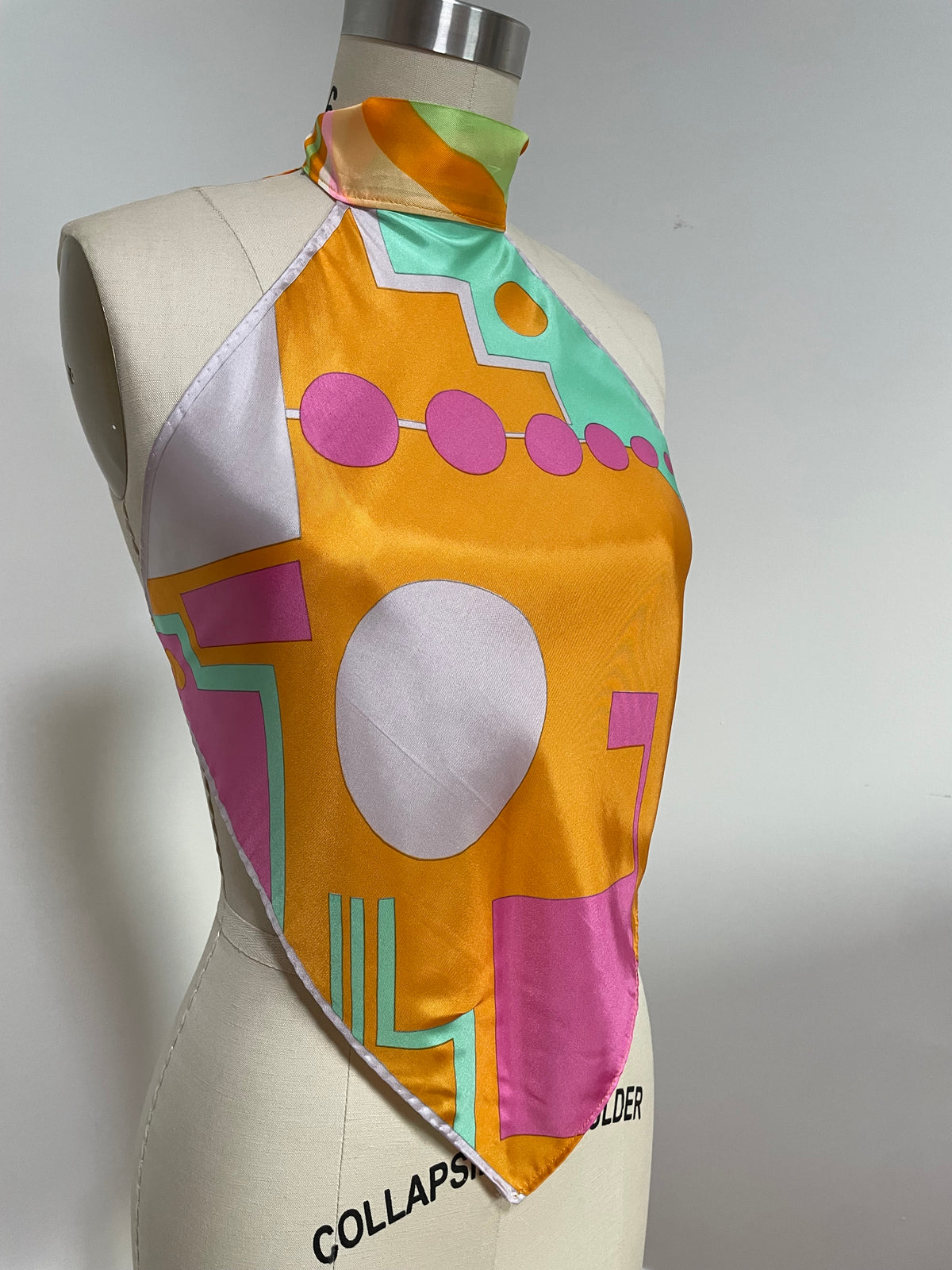 Geometric Scarf Top (S/M)