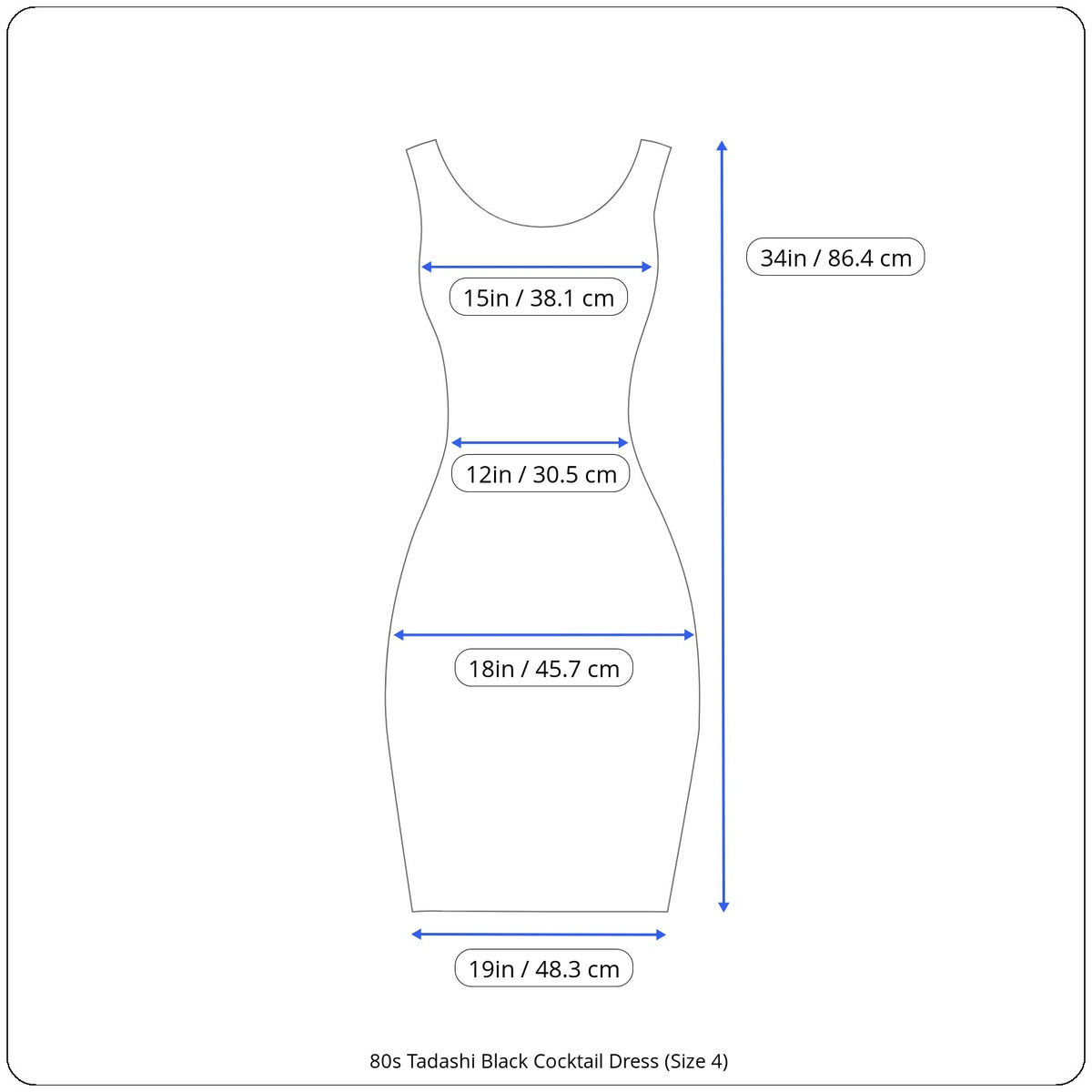 Rental: 80s Tadashi Black Cocktail Dress (Size 4)