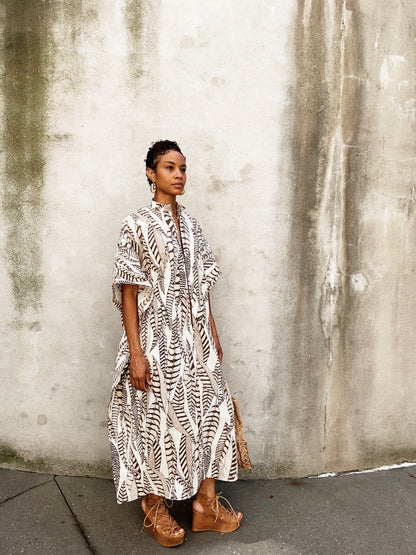 Feather Caftan (Small-2X)