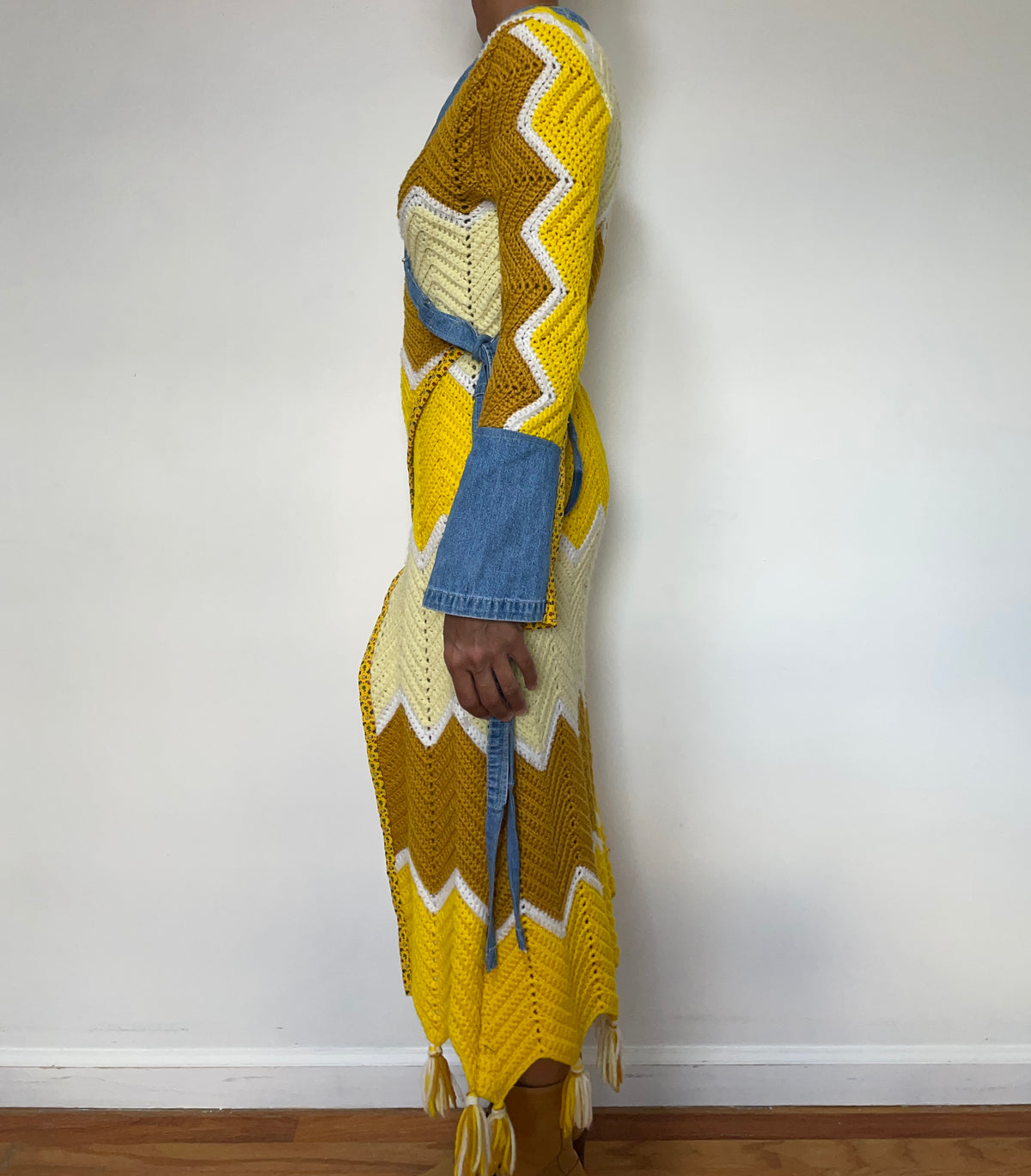 Crochet Wrap Sweater (Medium)