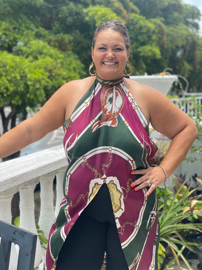 The Riding Club Scarf Top (Plus Size)