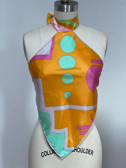Geometric Scarf Top (S/M)