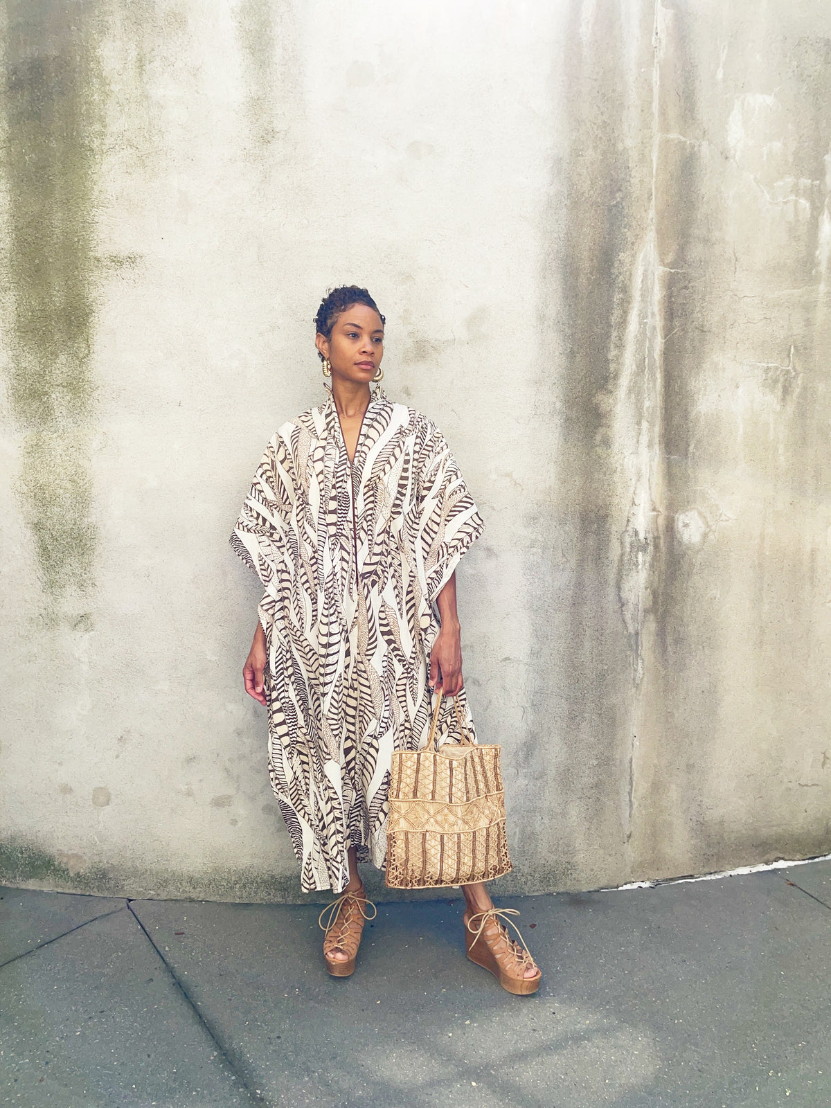 Feather Caftan (Small-2X)