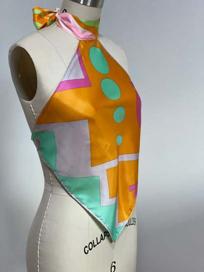 Geometric Scarf Top (S/M)