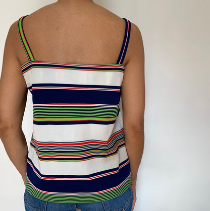 Upcycled Striped Tank (Large/XL)