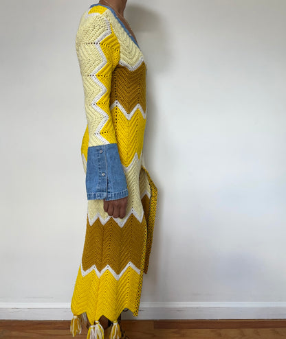 Crochet Wrap Sweater (Medium)