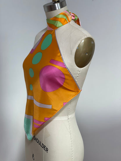 Geometric Scarf Top (S/M)