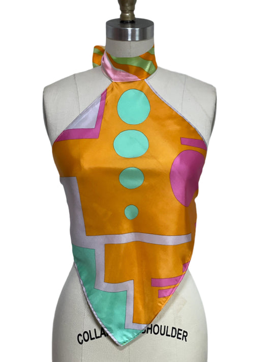 Geometric Scarf Top (S/M)