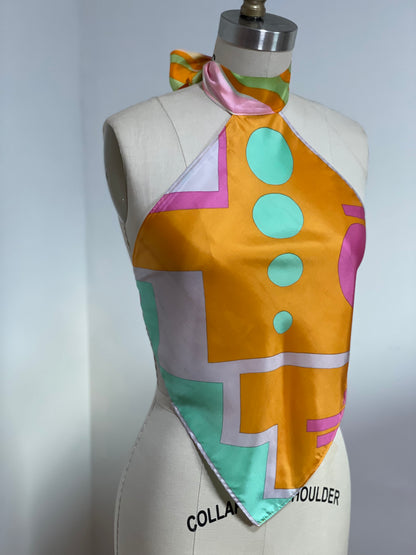 Geometric Scarf Top (S/M)