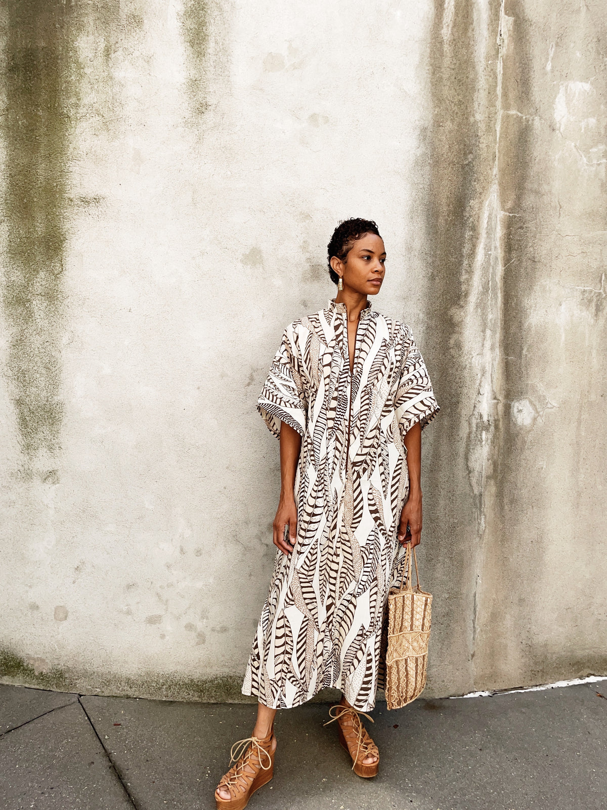 Feather Caftan (Small-2X)