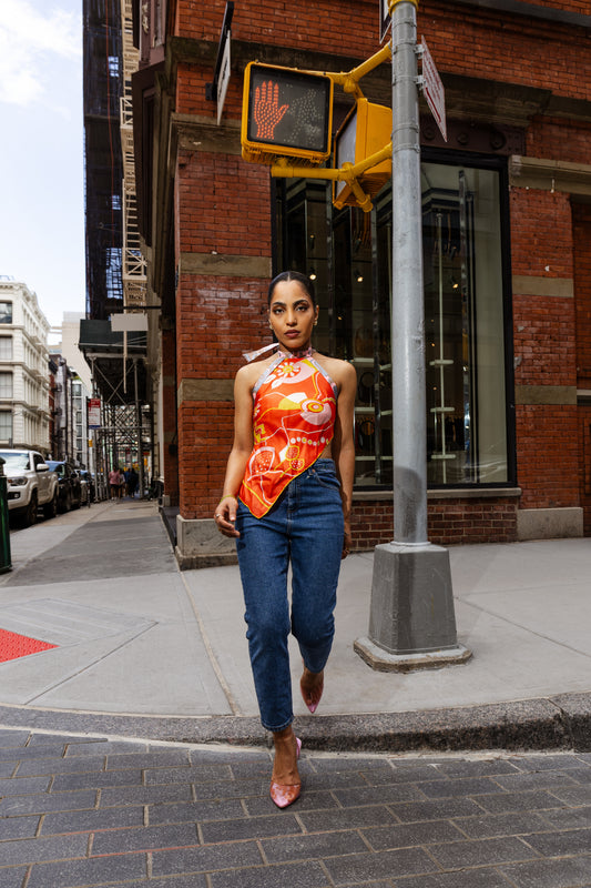 The Guava Scarf Top