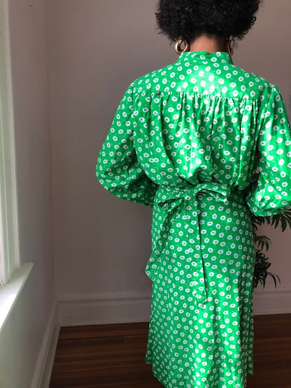 70s Kimberly Sport Kelly Green Skirt Set (Medium)